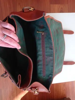 Maletín piel rosa de los vientos grabada