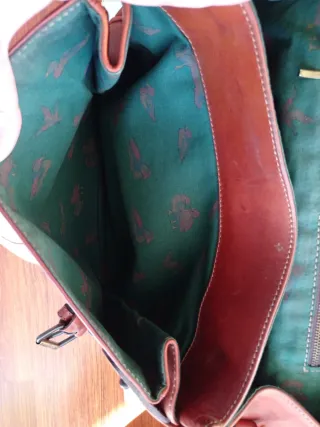 Maletín piel rosa de los vientos grabada