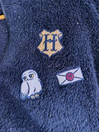 Chaqueta polar Harry Potter azul de pijama