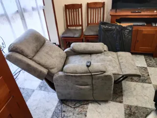 Sillón relax beige/gris