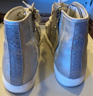 Sneakers Asylum Argento Tg 41 Laccio e Zip