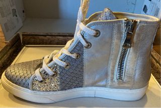 Sneakers Asylum Argento Tg 41 Laccio e Zip
