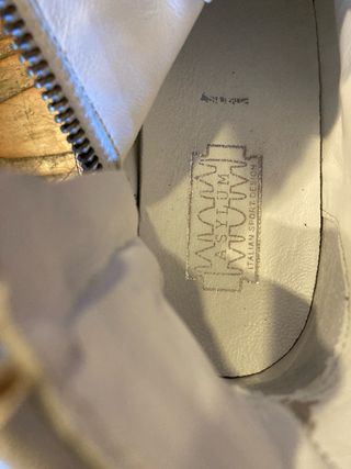Sneakers Asylum Argento Tg 41 Laccio e Zip