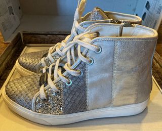 Sneakers Asylum Argento Tg 41 Laccio e Zip
