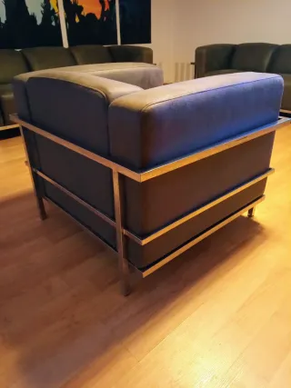 Sofás Piel 3+2+1 Diseño Vintage