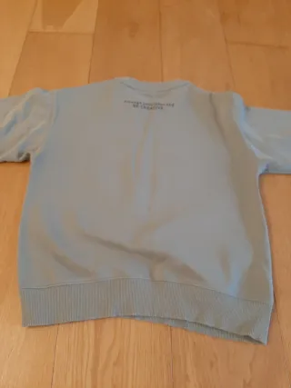 Sudadera Zara verde claro talla 11.12