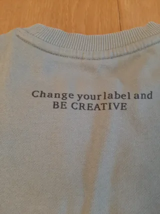 Sudadera Zara verde claro talla 11.12