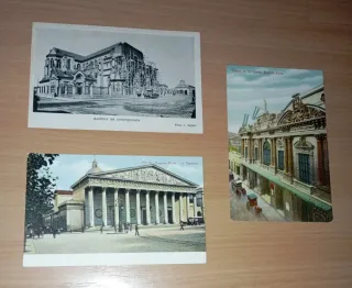 BUENOS AIRES LOTE 3 TARJETAS POSTALES ANTIGUAS
