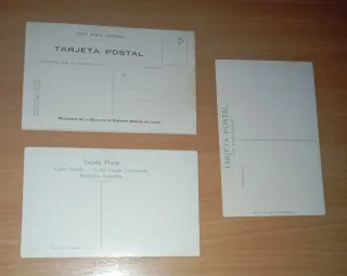 BUENOS AIRES LOTE 3 TARJETAS POSTALES ANTIGUAS