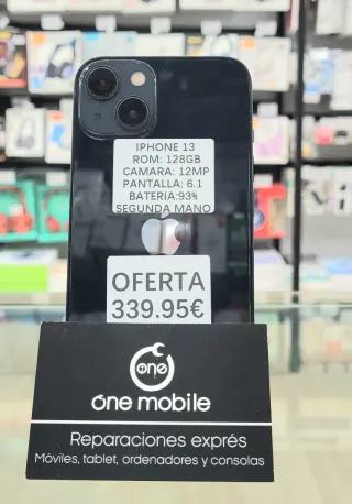 iPhone 13 128GB  Batería 93%