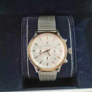 Reloj Maserati Hombre Oro y Blanco