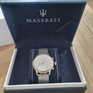 Reloj Maserati Hombre Oro y Blanco