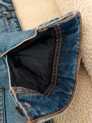 Chaqueta vaquera Abercrombie borreguillo M