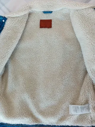 Chaqueta vaquera Abercrombie borreguillo M