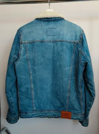 Chaqueta vaquera Abercrombie borreguillo M