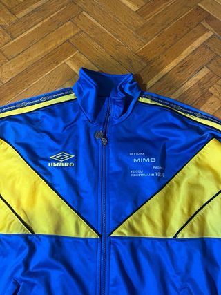 Giacca Umbro Vintage Track Jacket Blu Giallo Full