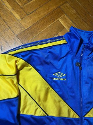 Giacca Umbro Vintage Track Jacket Blu Giallo Full