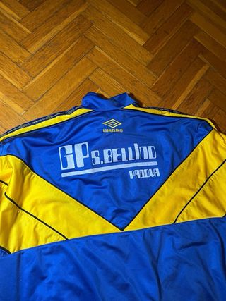 Giacca Umbro Vintage Track Jacket Blu Giallo Full