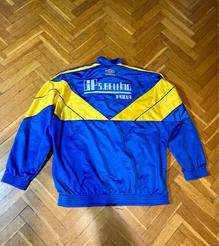 Giacca Umbro Vintage Track Jacket Blu Giallo Full