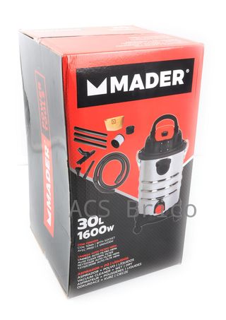 Aspirador Soplador Polvo Líquidos 30L 1600W 63344 - Mader