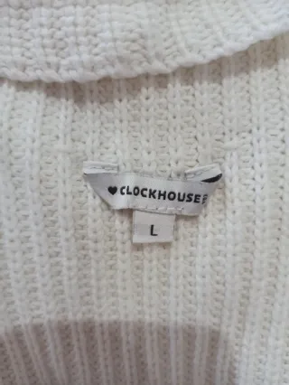 Jersey blanco cuello alto Poco uso