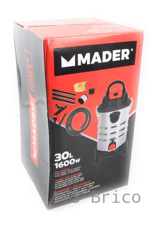 Aspirador Soplador Polvo Líquidos 30L 1600W 63344 - Mader