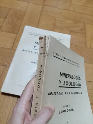 1934 Mineralogía y zoología aplicadas a la farmaci