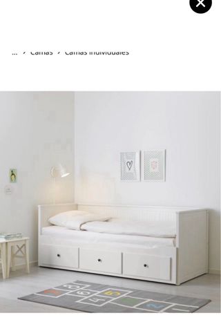 Cama Diván Ikea Hemnes Blanca