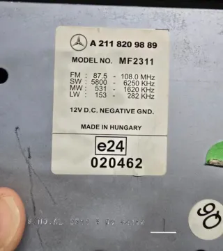 Radio Mercedes E320 W211