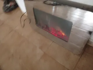 CALEFACTOR ELECTRICO IMITACION COCINA DE LEÑA