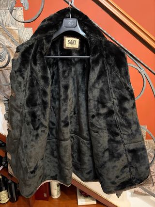 Cappotto montone donna pelle scamosciata