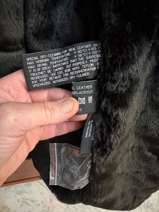 Cappotto montone donna pelle scamosciata