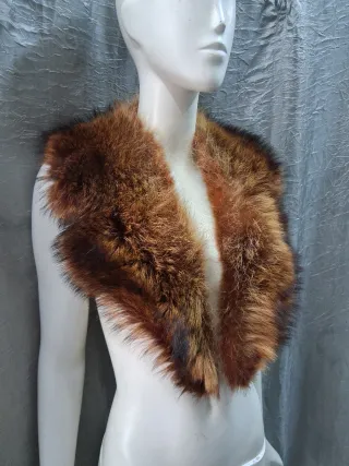 Collo stola scialle vera pelle lunghezza  cm 106