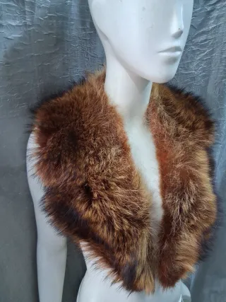 Collo stola scialle vera pelle lunghezza  cm 106