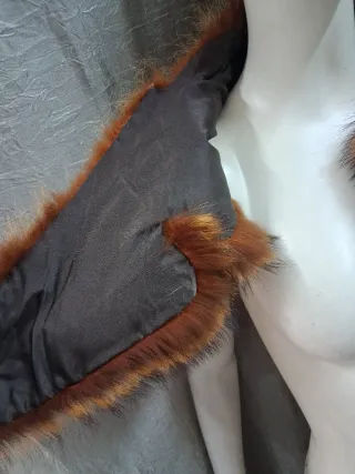 Collo stola scialle vera pelle lunghezza  cm 106