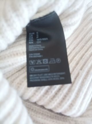 Maglione H&M panna a coste in misto lana- Taglia S