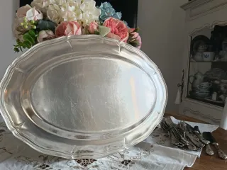 Vassoio Ovale vintage Silver Plated