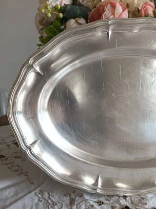 Vassoio Ovale vintage Silver Plated