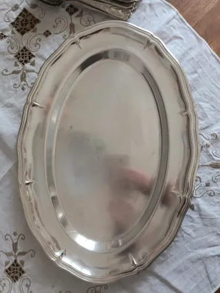 Vassoio Ovale vintage Silver Plated
