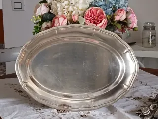 Vassoio Ovale vintage Silver Plated
