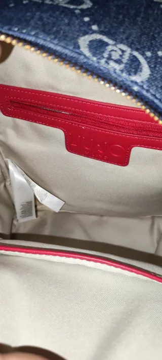 Zainetto Liu Jo Denim con Dettagli Rossi