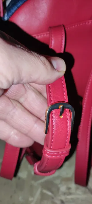 Zainetto Liu Jo Denim con Dettagli Rossi