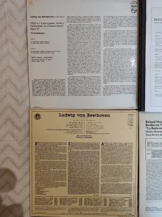 Vinilos. Beethoven: Misa Solemne, Sonatas Violín