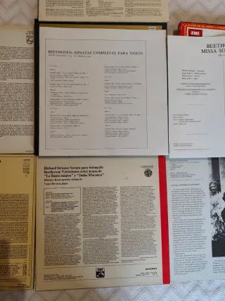 Vinilos. Beethoven: Misa Solemne, Sonatas Violín