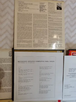 Vinilos. Beethoven: Misa Solemne, Sonatas Violín