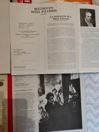 Vinilos. Beethoven: Misa Solemne, Sonatas Violín