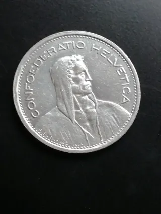 Moneda 5 Francos Confederatio Helvetica 1953