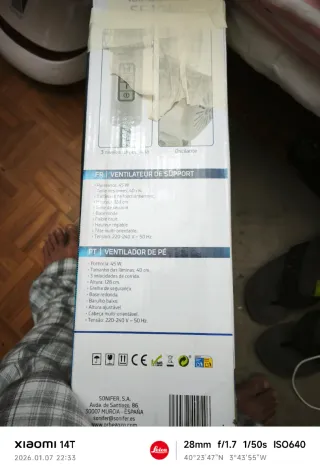 Ventilador Sonifer 45W 128cm