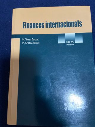 Finances internacionals (UB) (Spanish Edition)