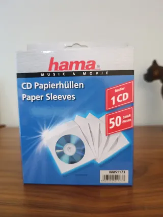 Fundas CD Hama Papel 50 Unidades